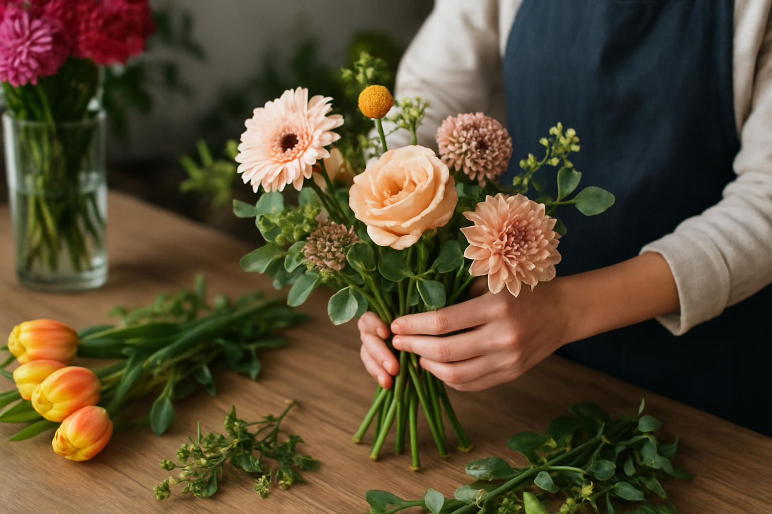 Illustration for Step 4: Select Flowers by Season and Story related to personalised flower arrangements perth