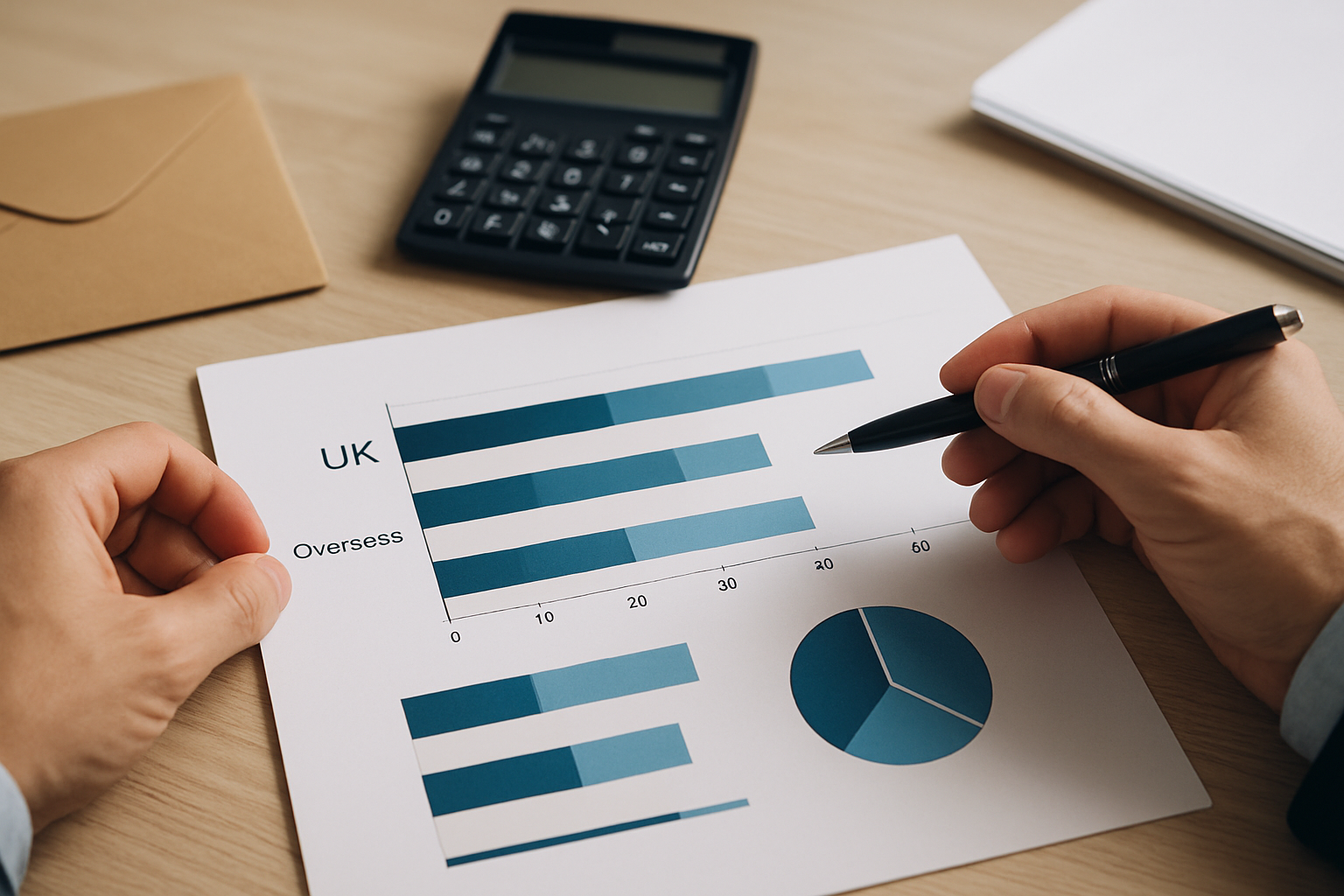Illustration for UK (United Kingdom) vs Overseas Distribution: Savings Levers at a Glance related to postage consultancy for publishers