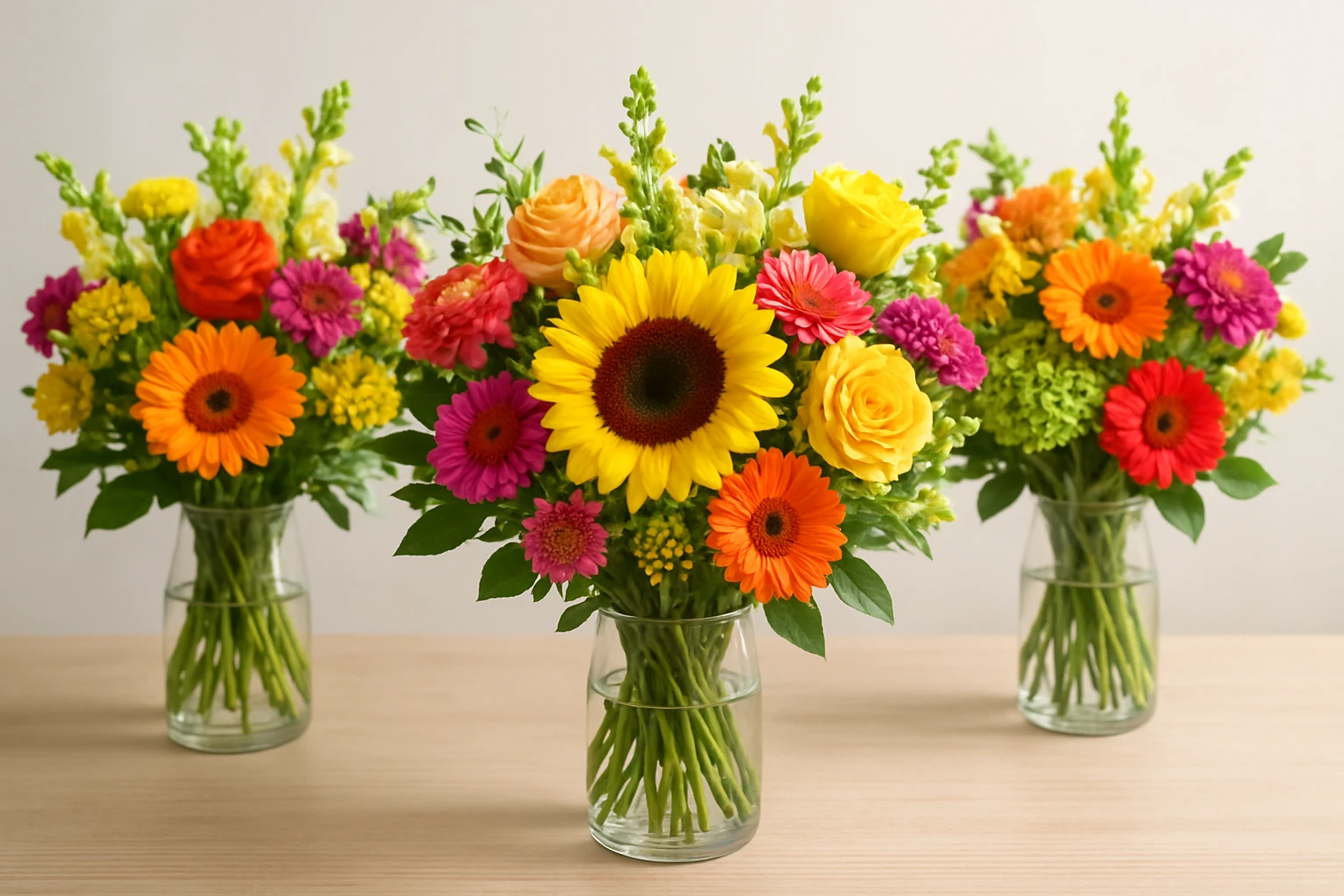 Bright Celebration Bouquets - fresh cut flower bouquets guide