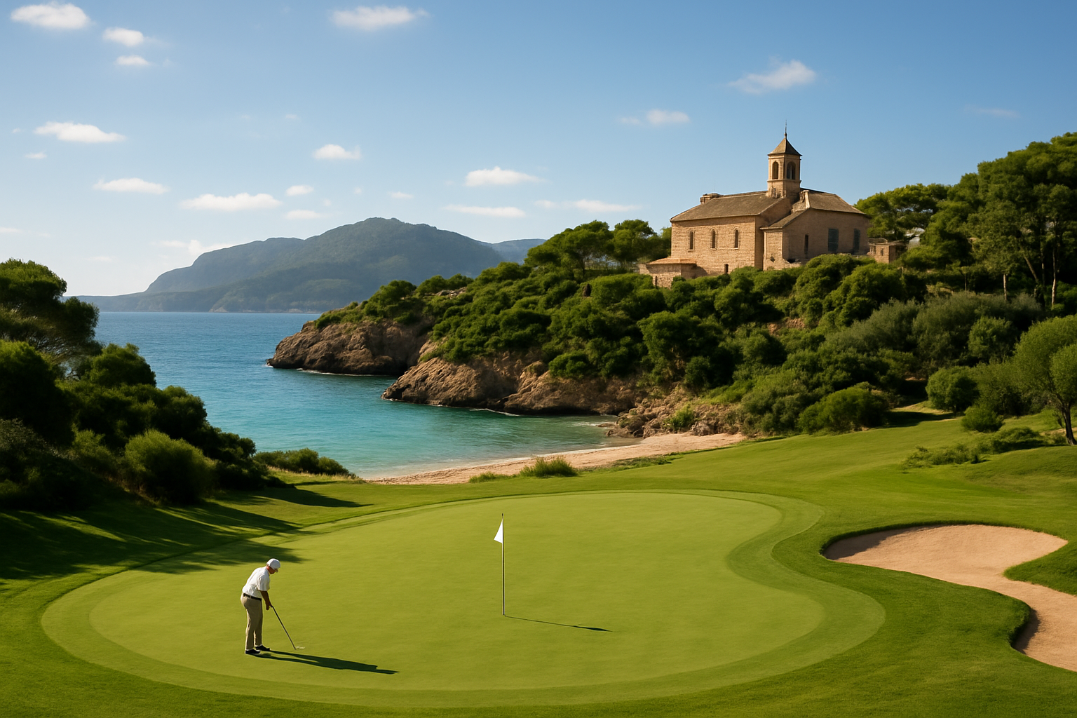 Illustration für Nr. 7 Aktivitäten in der Nähe: Golf, Buchten und Kulturerbe im Zusammenhang mit Portals Hills Boutique Hotel Mallorca