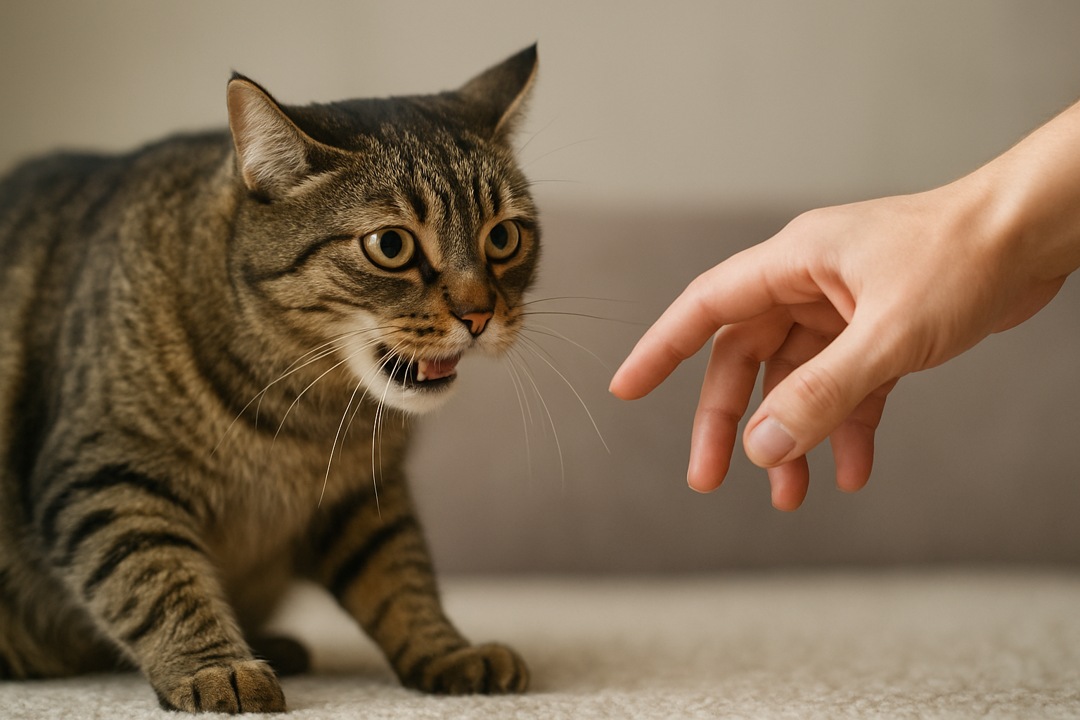 Illustration for Aggression, Anxiety, and Overarousal: Calm, Safe, Proven Methods related to cat behavior and training tips
