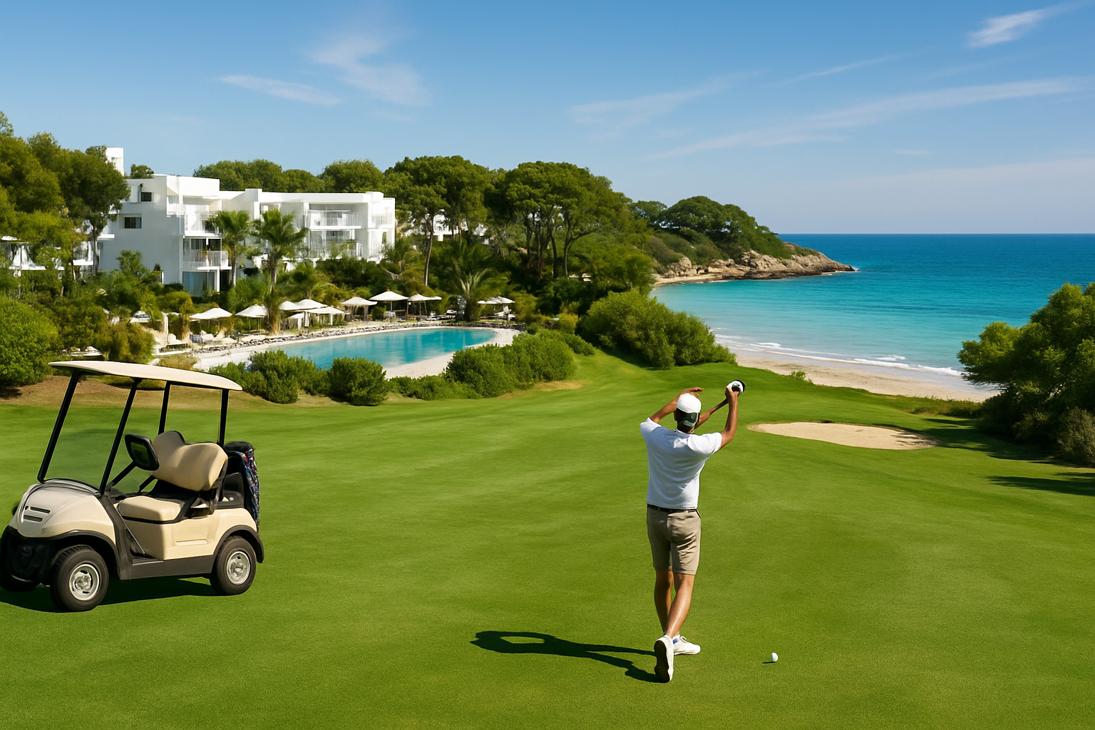 Illustration zu #9 Mobilität, Golf und Strände in der Nähe: stressfreie Anreise im Zusammenhang mit dem Meliá Cala d’Or