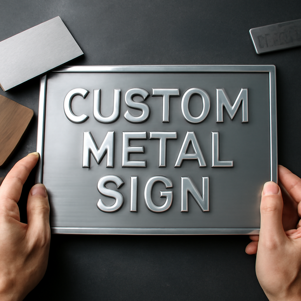 Illustration for Materials, Finishes, and Sizes: Get the Details Right related to custom metal signs