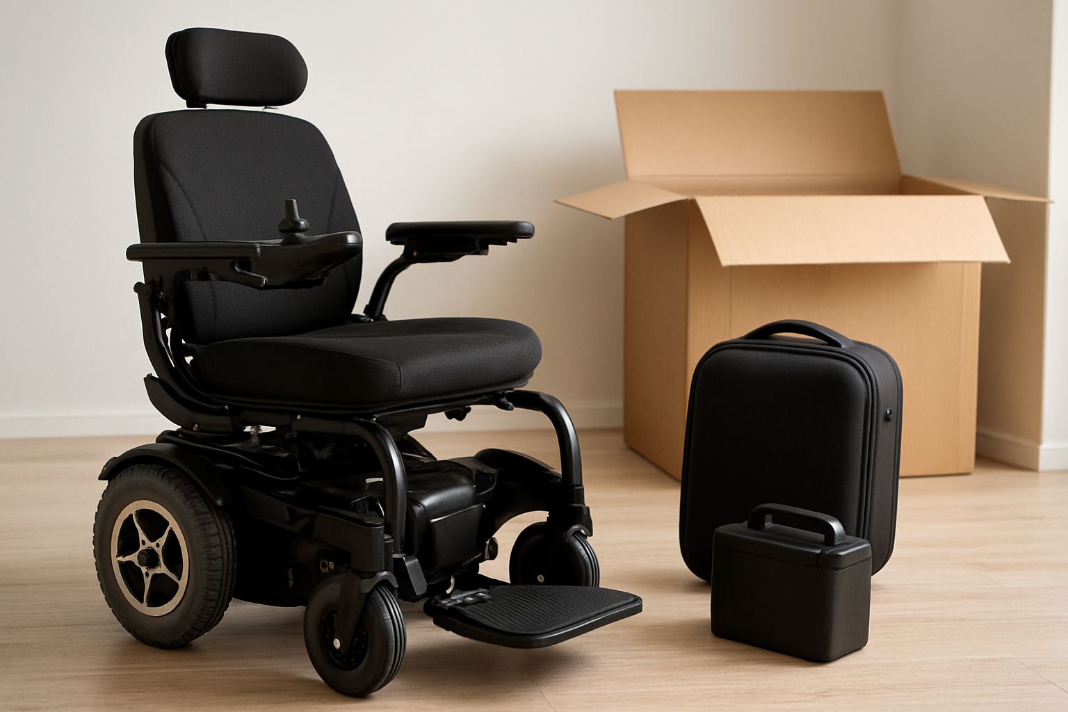 Illustration for Real-World Packing Checklist, Dimensions, and Quick-Reference Tables related to pride mobility pride go chair travel power