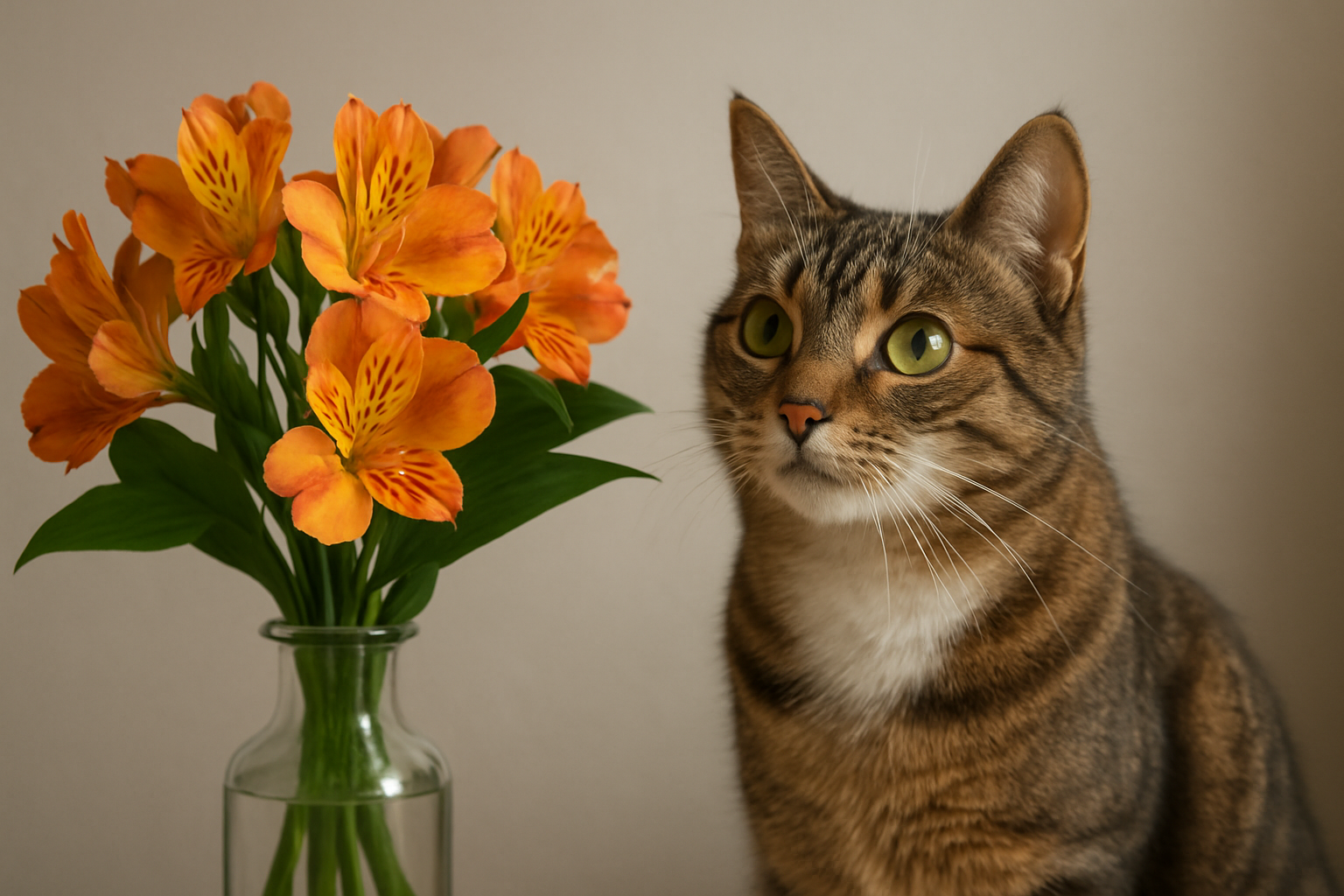 Illustration for Cat-Safe Plant Alternatives and Enrichment Ideas related to alstroemeria cat