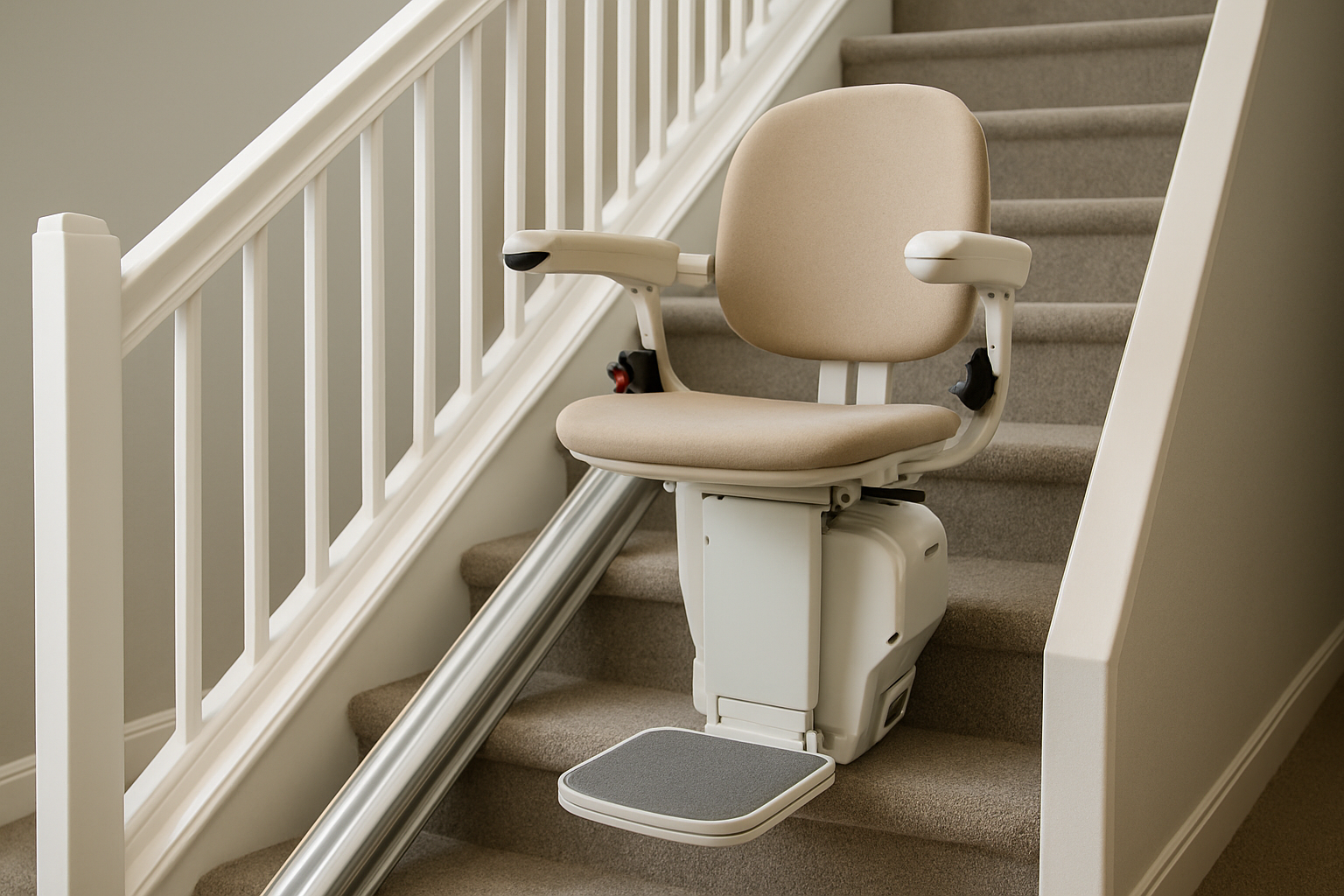 Illustration for Feature Comparison: Choosing the Right Configuration related to stairway lift chair
