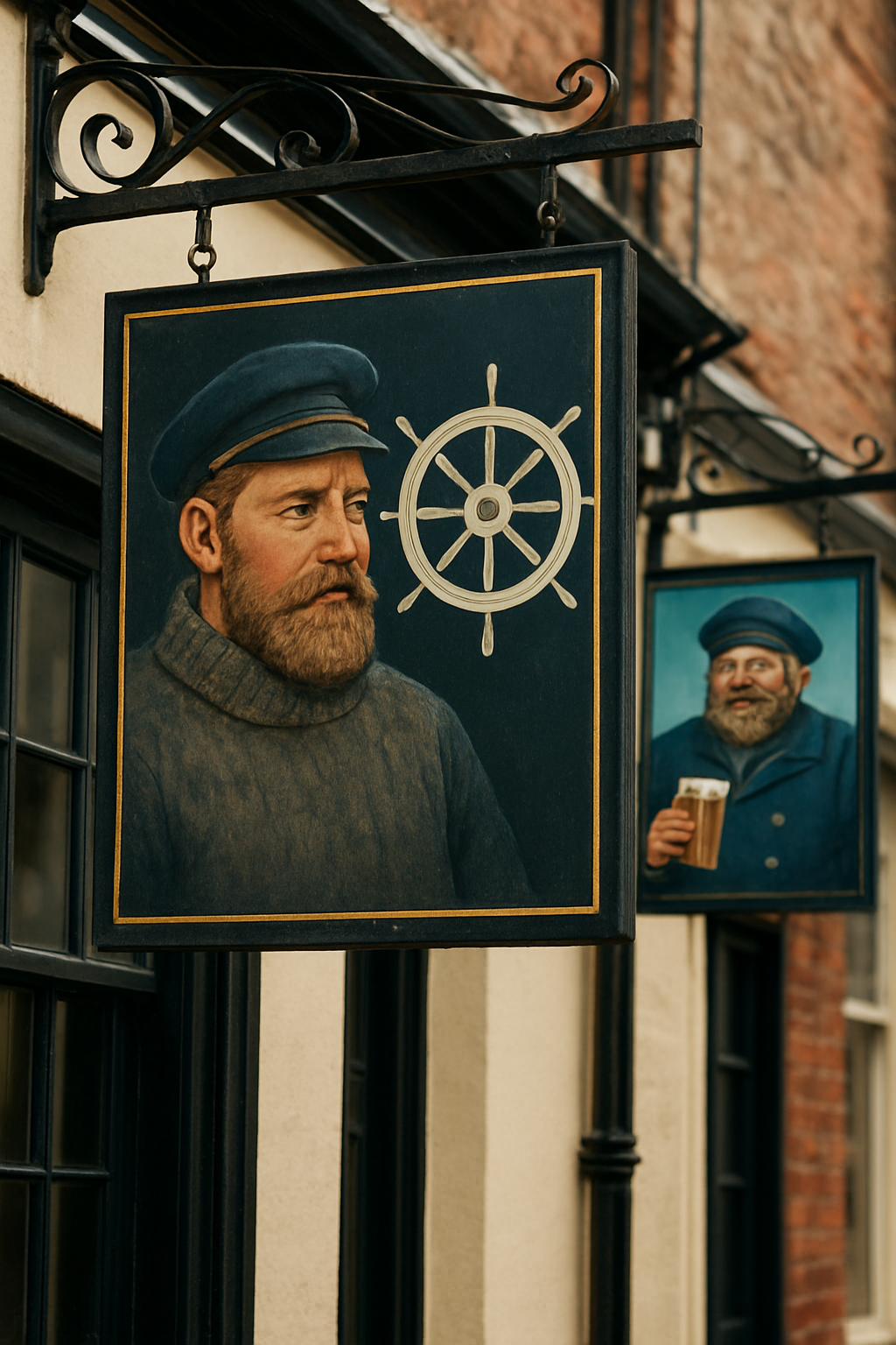 Illustration for Personalization Tips from Two Fat Blokes bar signs related to nautical pub signs