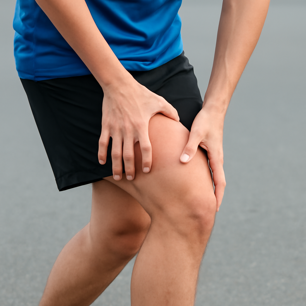 Illustration for FAQs About Walking With a Pulled Quad related to quad strain treatment
