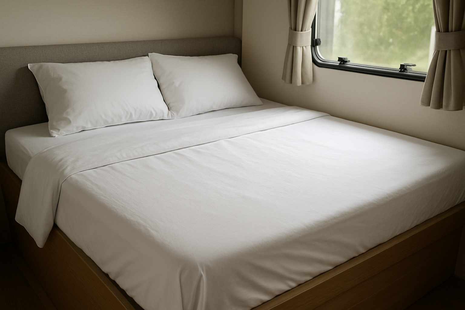 Illustration for Veelgemaakte fouten bij Franse bedden links en hoe jij ze slim voorkomt related to welk hoeslaken past op een frans bed links in de caravan