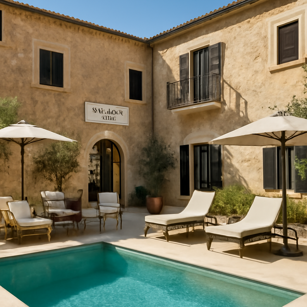Illustration für Vila Nova Suites & Spa: historischer Charme und Wellness für Erwachsene in Capdepera im Zusammenhang mit charmanten Landhotels auf Mallorca