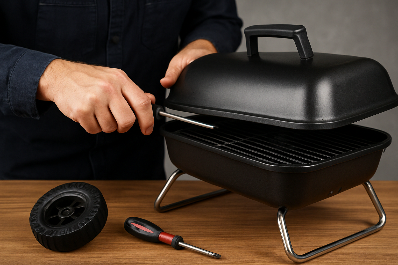 Illustration for Q and A: How Do I Repair Frames, Lids, Grates, Wheels, and Hinges? related to how do i repair a damaged portable grill