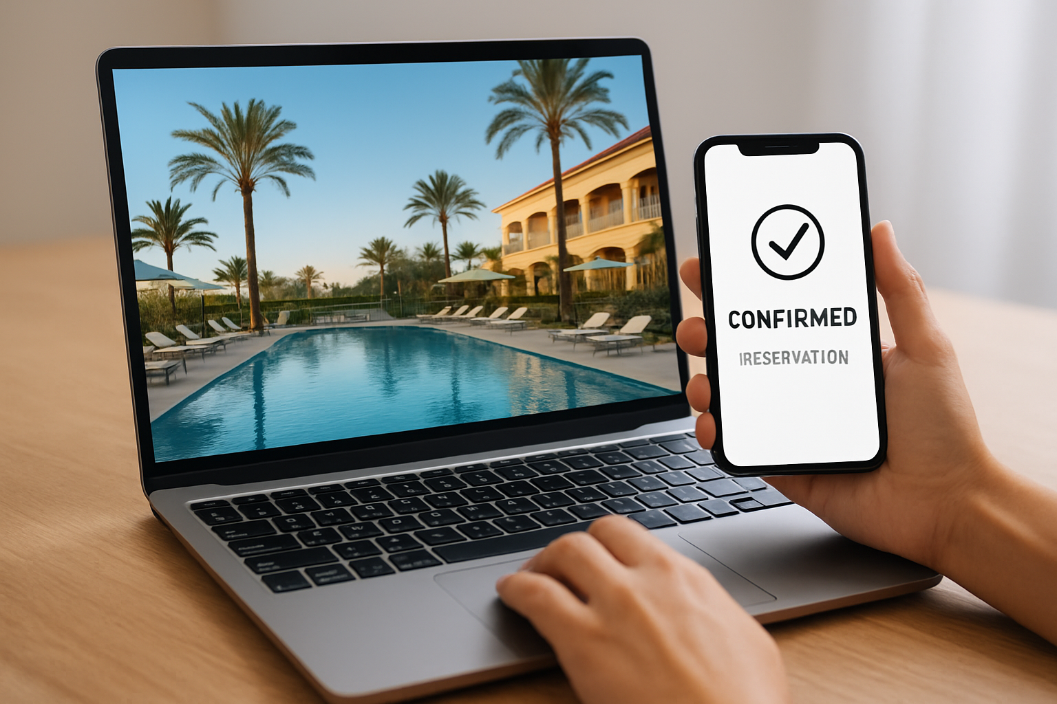 Illustration für „Ejecútalo“: Buchen, planen und personalisieren Sie Ihr Erlebnis in Bezug auf das Hotel Simoneta Mallorca.