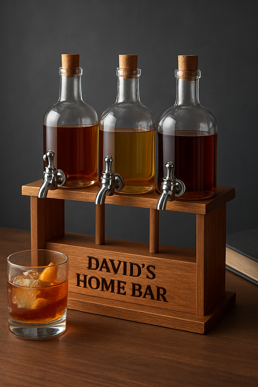 Illustration for Design Like a Pro: Fonts, Layout, Colors, and Themes That Pop related to home bar gifts personalized