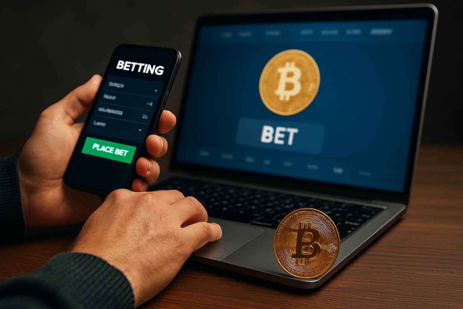 Illustration for How Does Bitcoin Betting Actually Work Step by Step? related to crypto bettors
