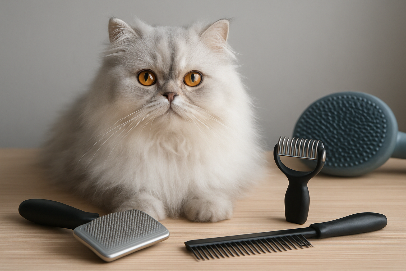 Illustration for How to Choose the Right Tool for Your Persian’s Coat and Temperament related to grooming tools for persian cats