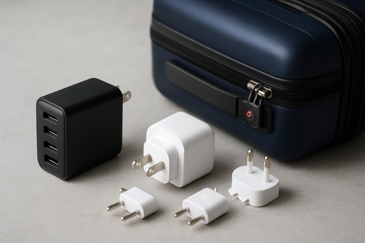 Illustration for Transportation Security Administration [TSA] and Global Plug Tips: Pack Smart, Charge Anywhere related to travel friendly usb c chargers with multiple ports
