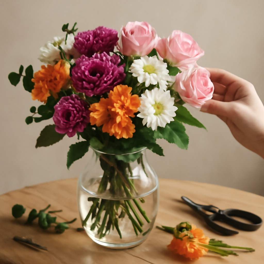 Illustration for Longevity and Care: Make Your Arrangements Last Longer related to flowers for flower arranging