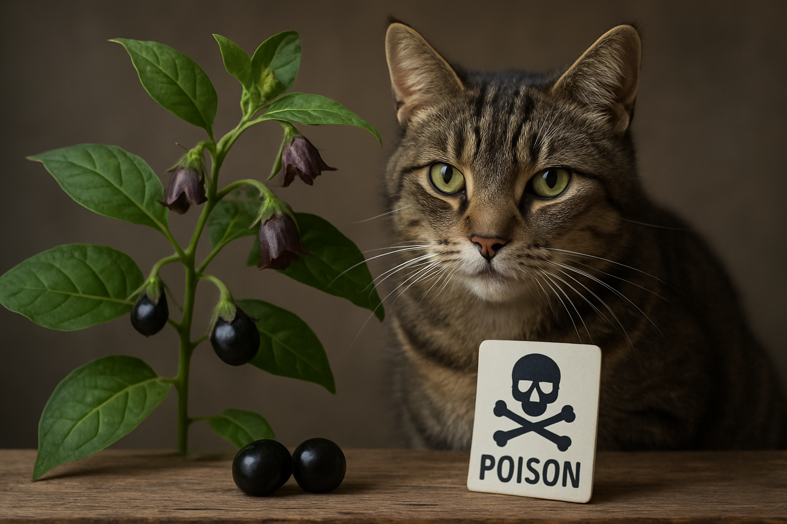 Illustration for Why Trust Mad Cat Man With Plant Safety? related to belladonna plant poison