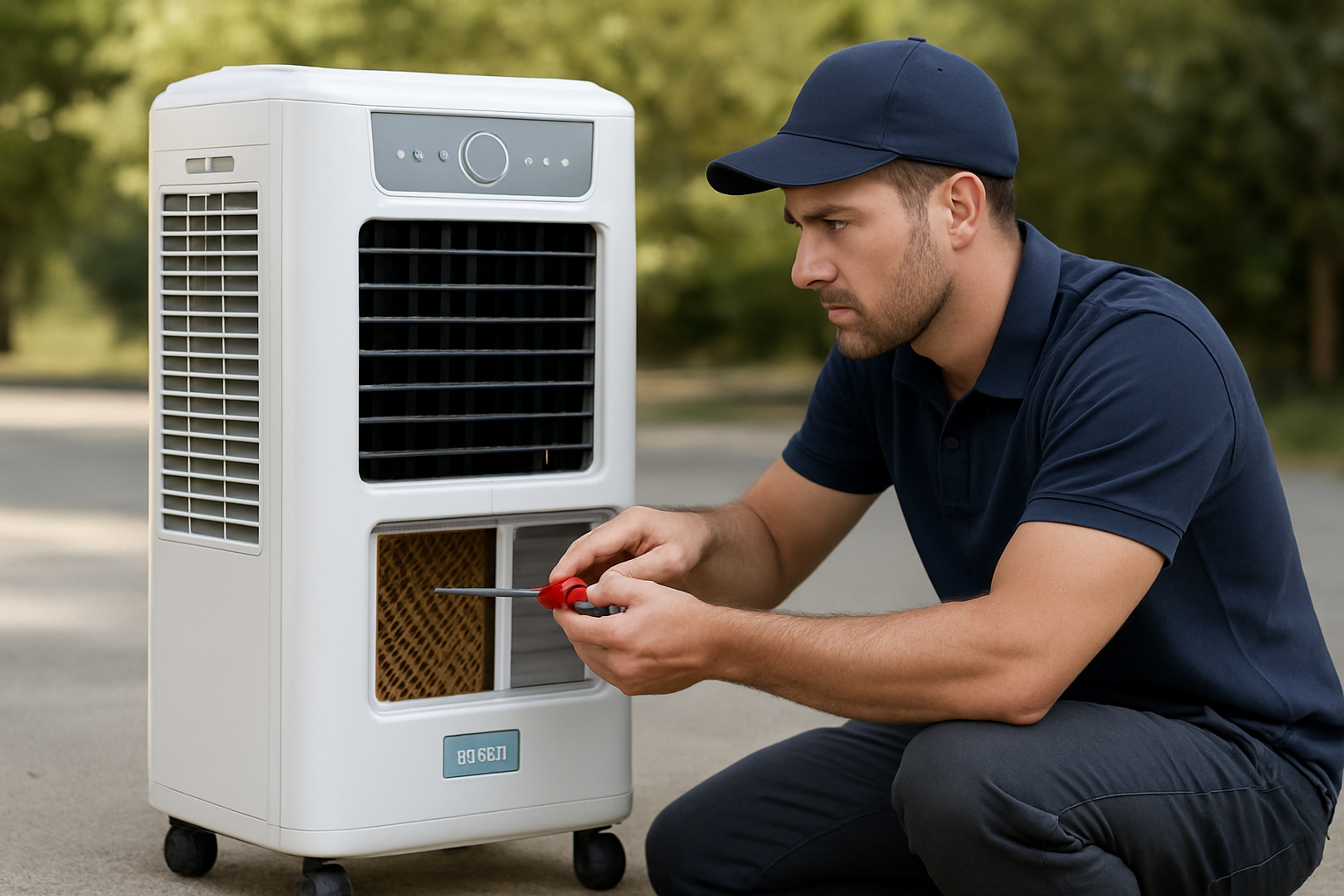 Illustration for Maintenance and Troubleshooting in the Field related to symphony hicool i portable air cooler