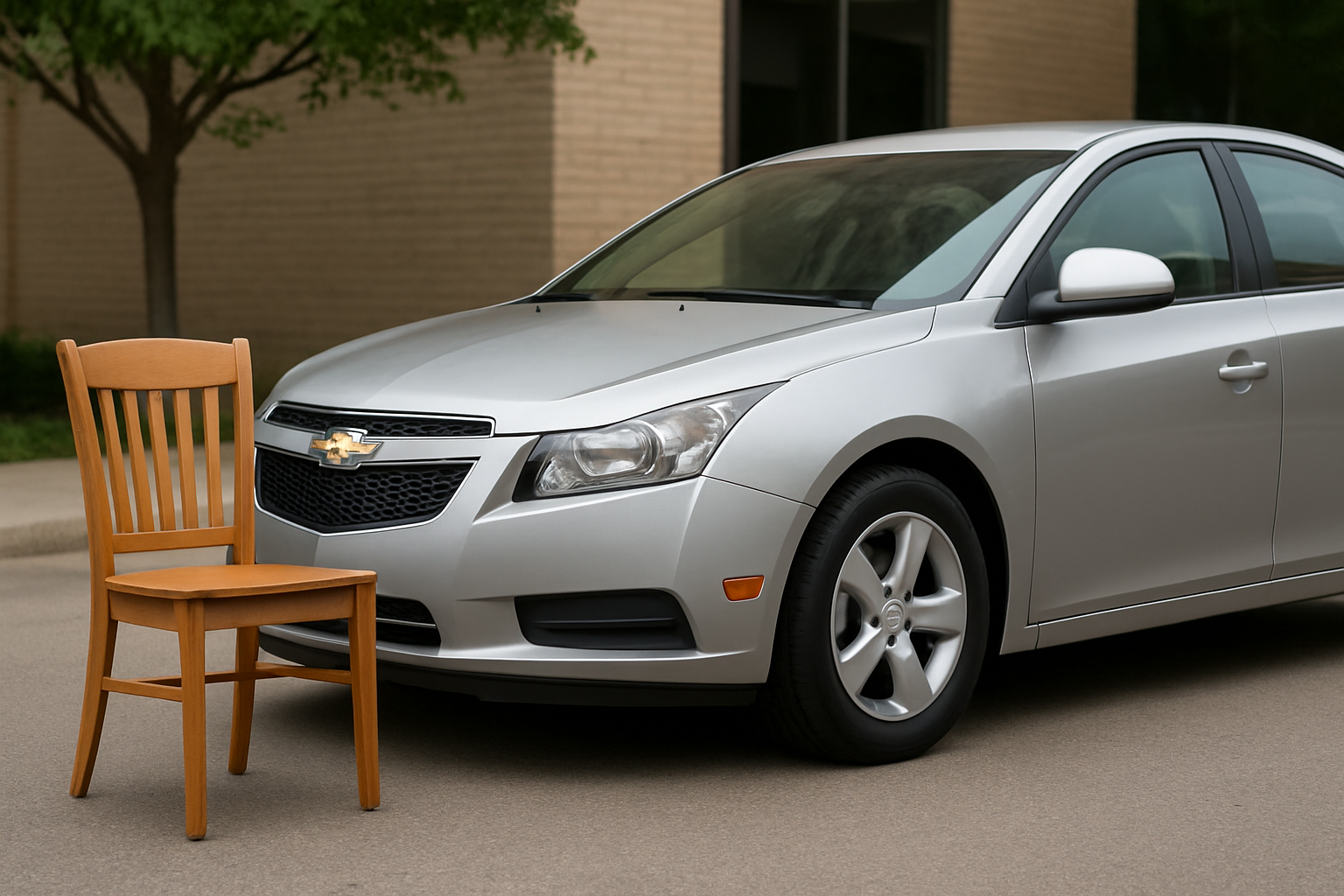 Illustration for Side-by-Side: Everyday Spaces Where Cars and Chairs Meet related to chevy cruze turning radius