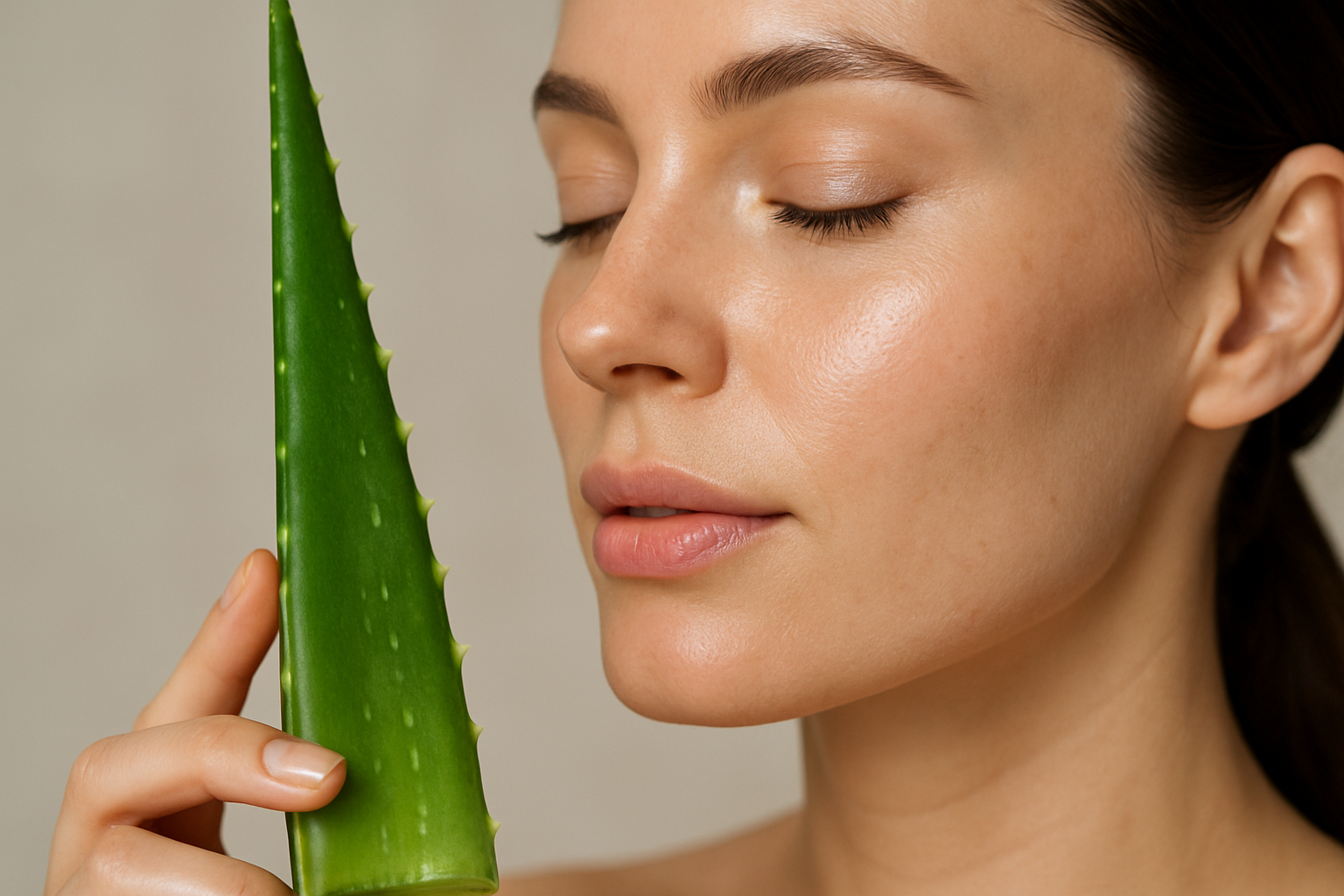 Illustration for From Leaf to Lulumine: Vegan, Cruelty-Free, COSMOS (COSMetic Organic and Natural Standard)-Certified Formulas related to aloe vera is good for skin