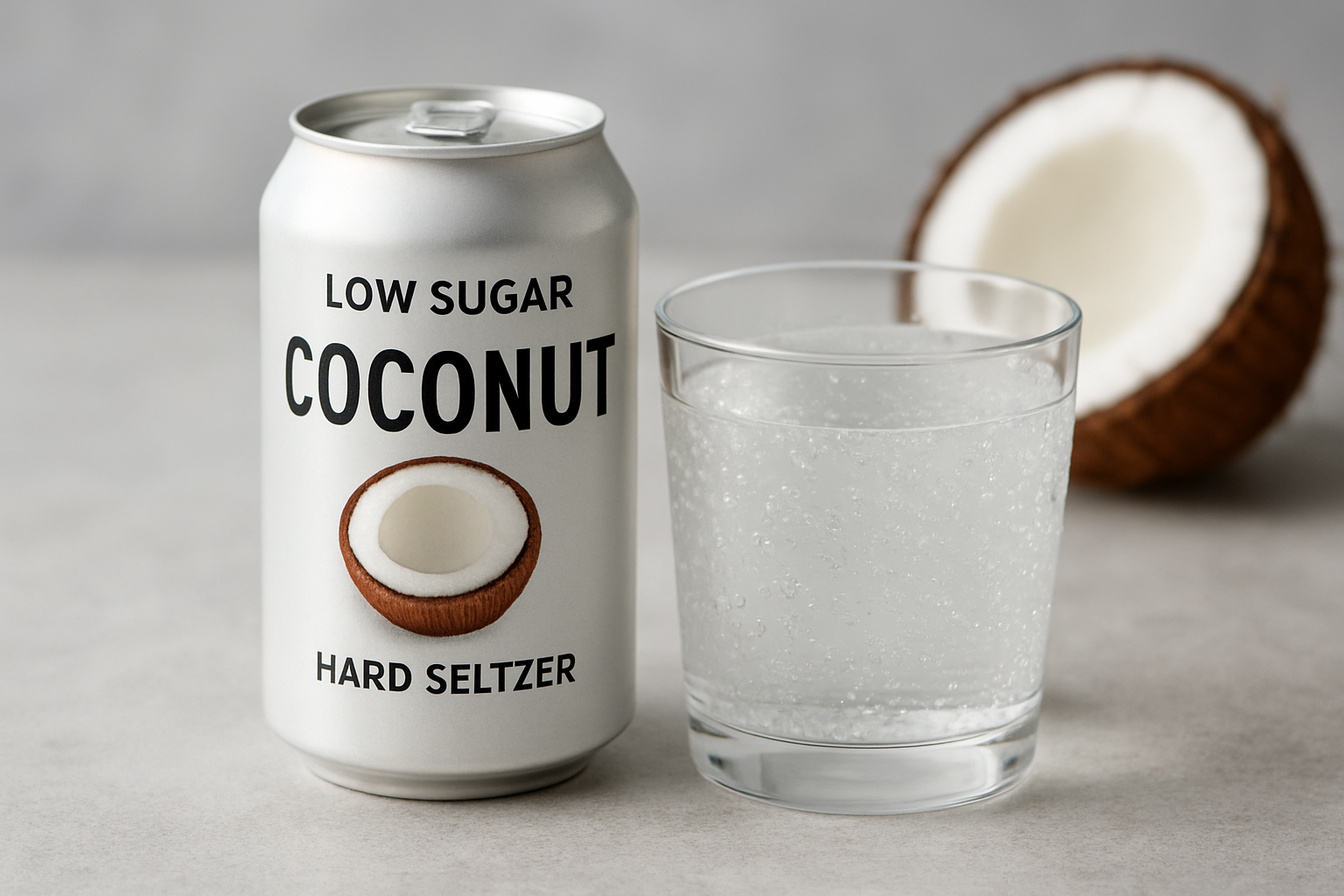 Illustration for FAQs People Actually Ask, Answered Quickly related to low sugar coconut hard seltzer