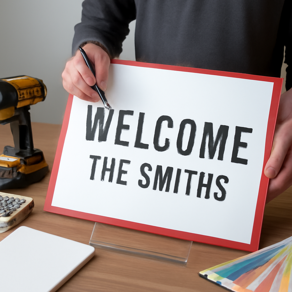 Illustration for Design, materials, and mounting tips from the pros related to personalised yard signs
