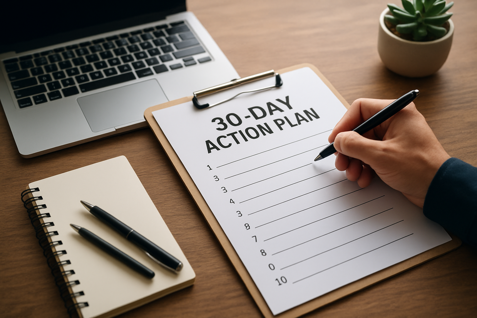 Illustration for Your 30-Day Action Plan related to content marketing marketing