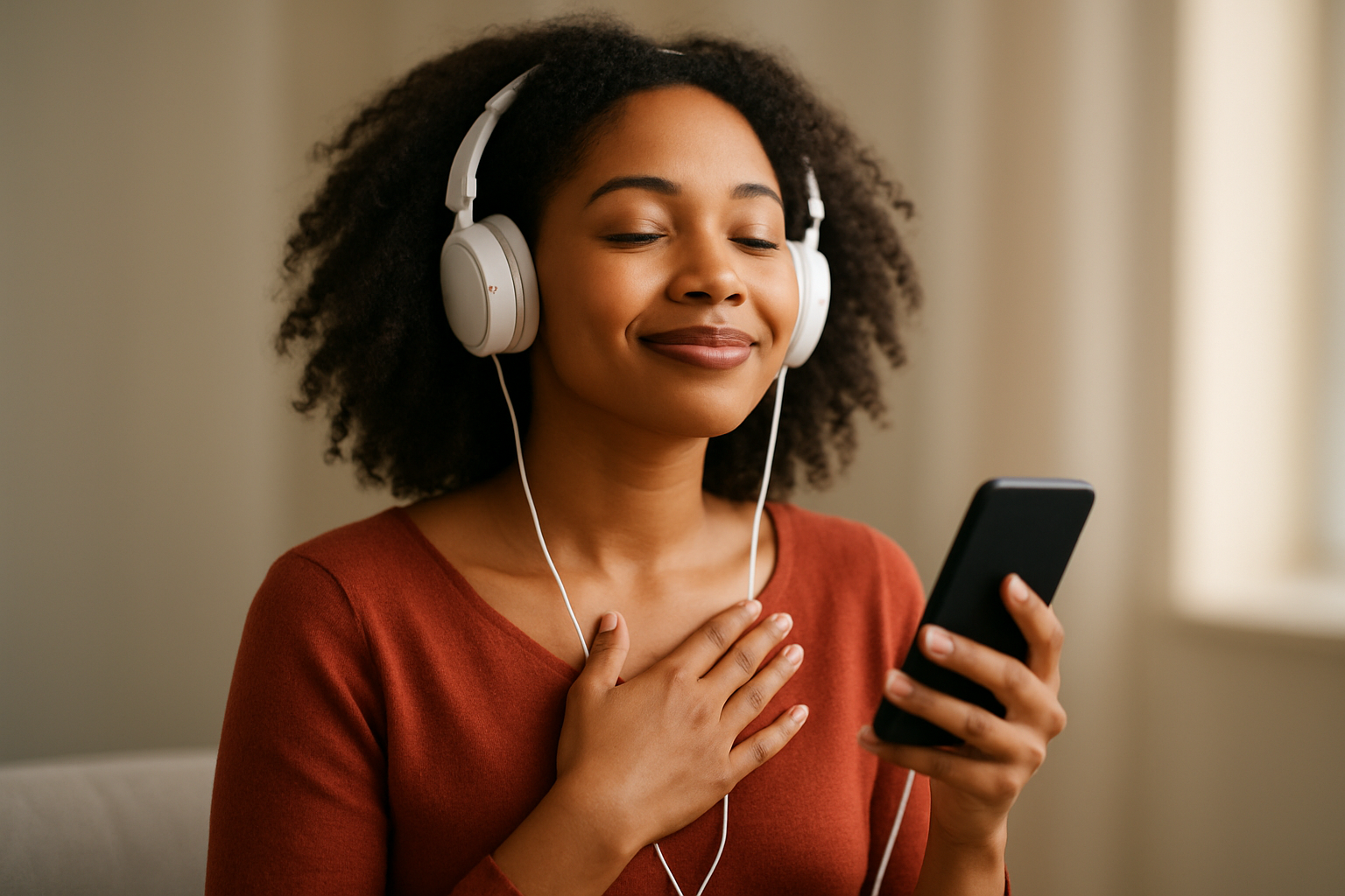 Illustration for Build Your Healing Playlist and Rhythm related to uplifting faith music for hard times