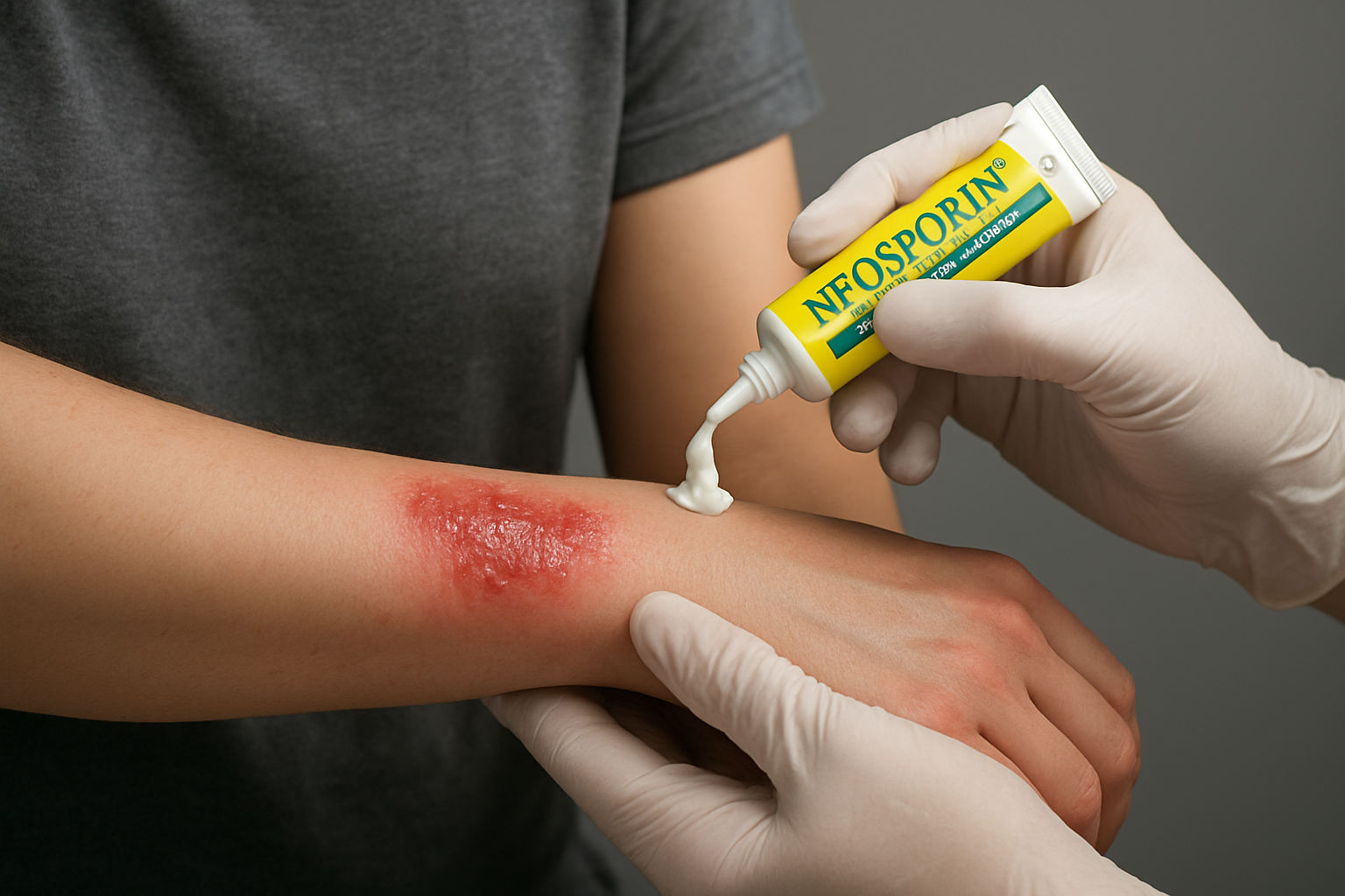 Illustration for Burns, Abrasions, and Blisters: A Field-Tested Care Protocol related to neosporin plus dual action pain