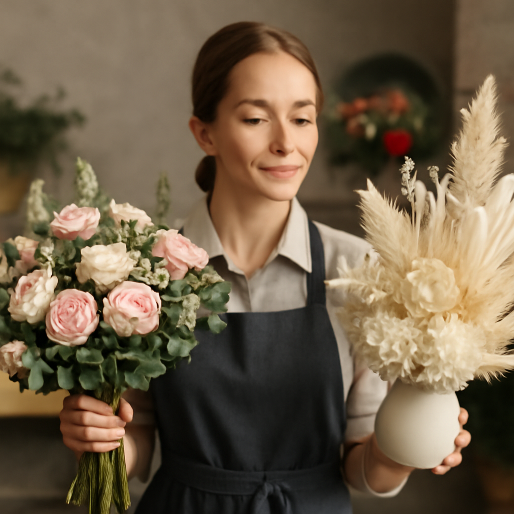 Illustration for Fresh vs Preserved: Choosing the Right Medium for the Moment related to family owned florist offering personalized service in perth