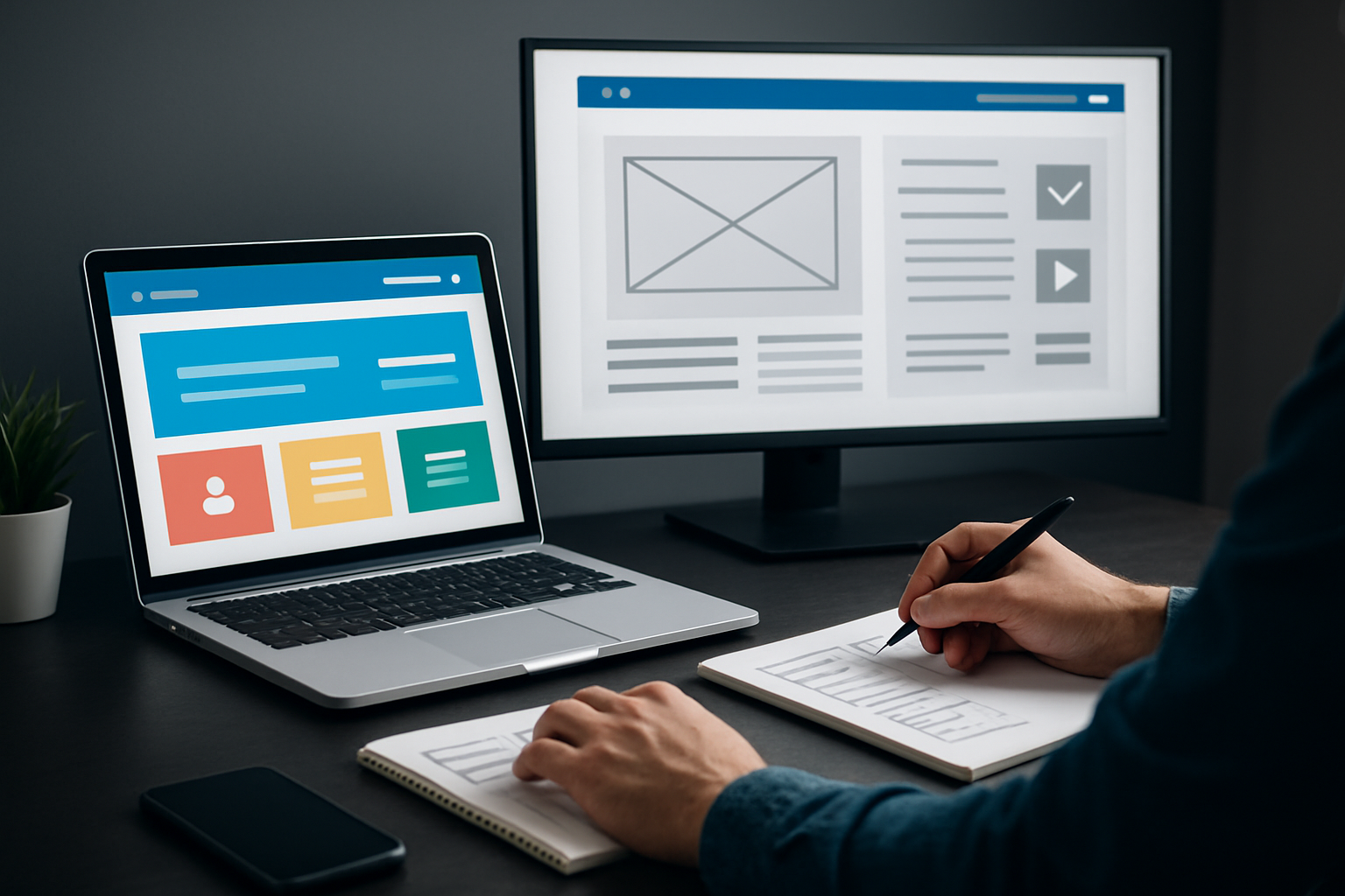 Illustration for Design and User Experience: Make It Beautiful, Fast, and Accessible related to web development