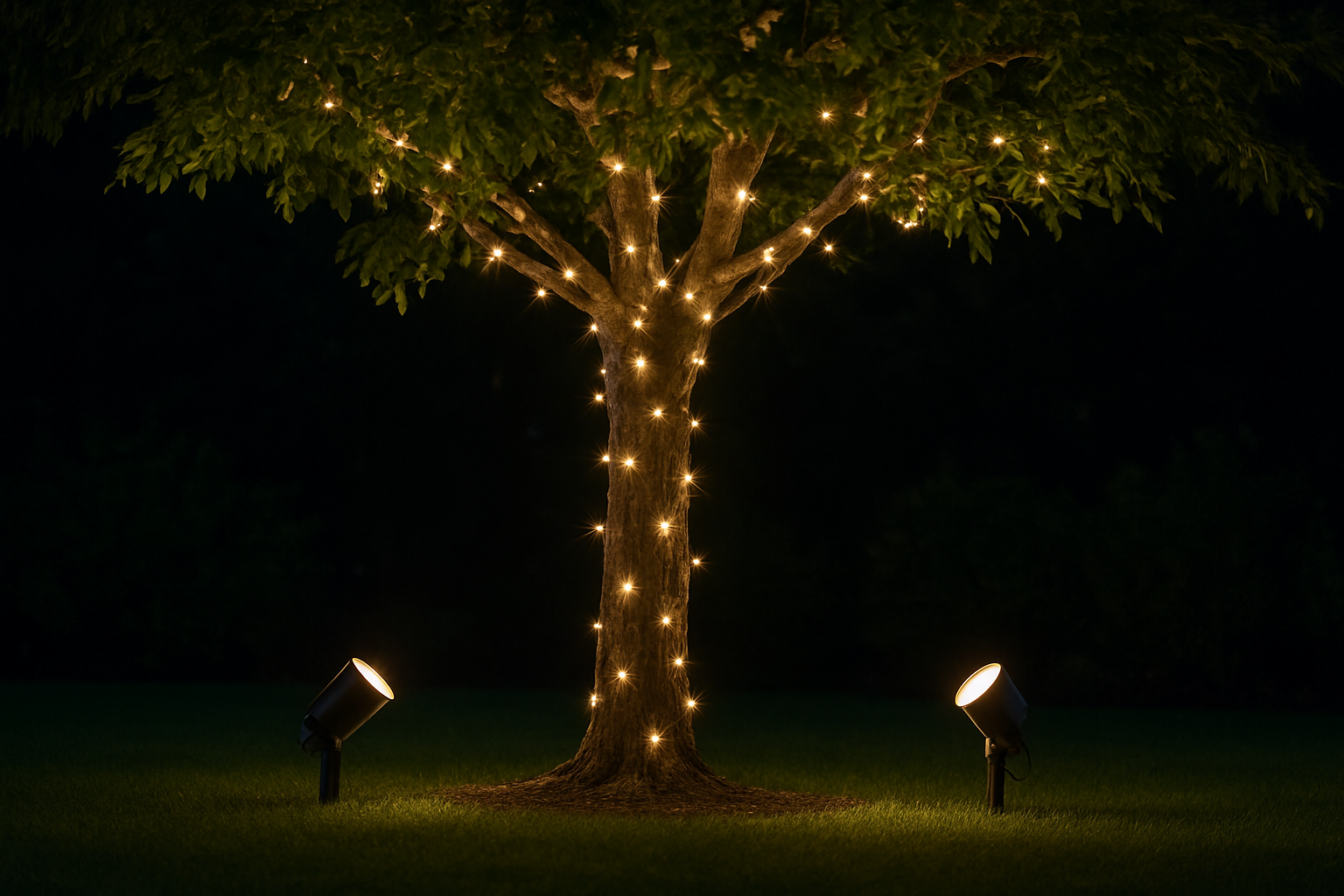 Illustration for Head-to-Head Comparison: Tree-Friendly Options at a Glance related to lights for outdoor trees