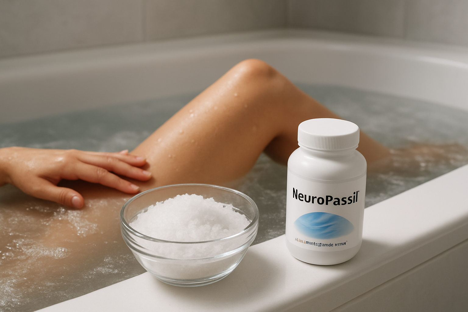Illustration for How Neuropasil Complements Your Soak: Targeted Relief for Nerve, Muscle, and Joint Pain related to epsom salt bath for soreness