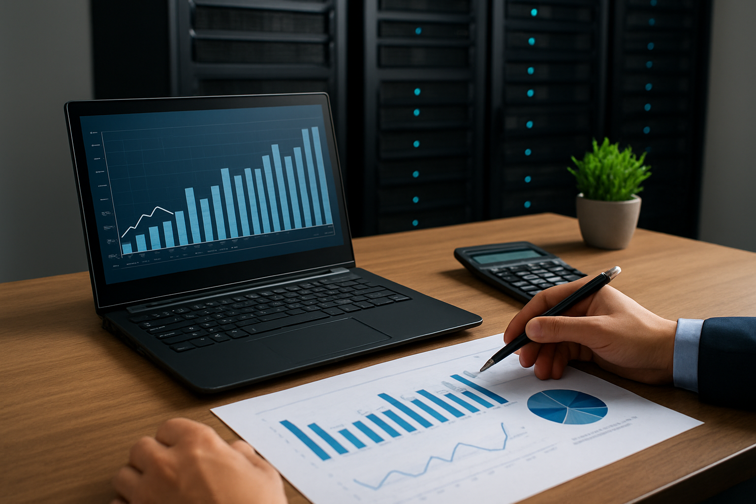 Illustration for Cost Forecasts, Benchmarks, and Return on Investment related to scalable hosting solutions for small to medium businesses