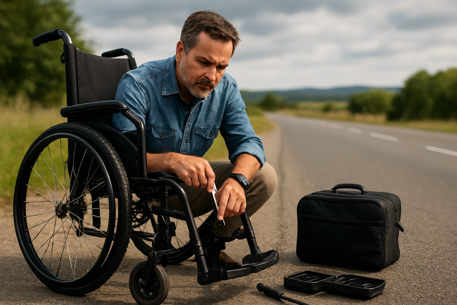 Illustration for Troubleshooting on the Road: Repairs, Replacements, and Backups related to wheelchair travel accessories