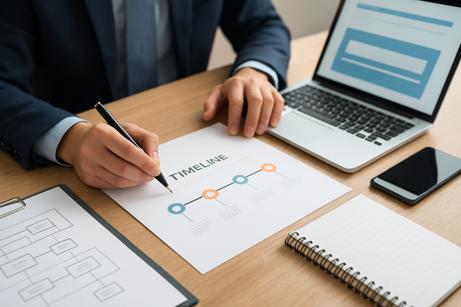 Illustration for Timelines, Process, and Quality Assurance related to seo web design service