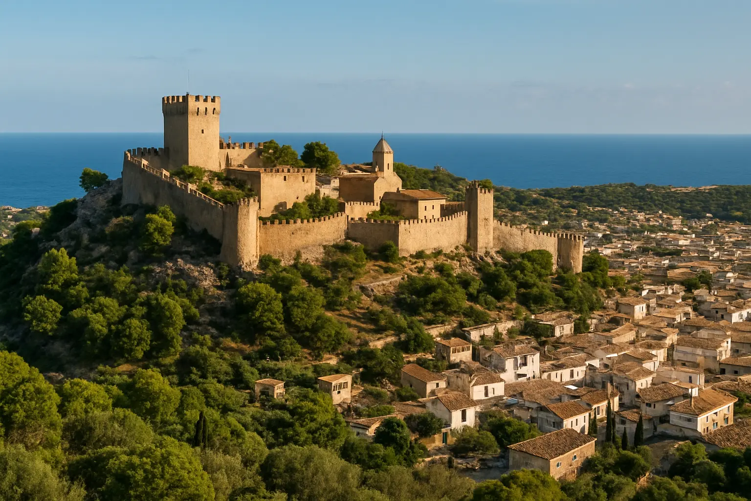 Ejecuta en el terreno: castillo de Capdepera vistas sin perder detalle - castillo de Capdepera vistas guide