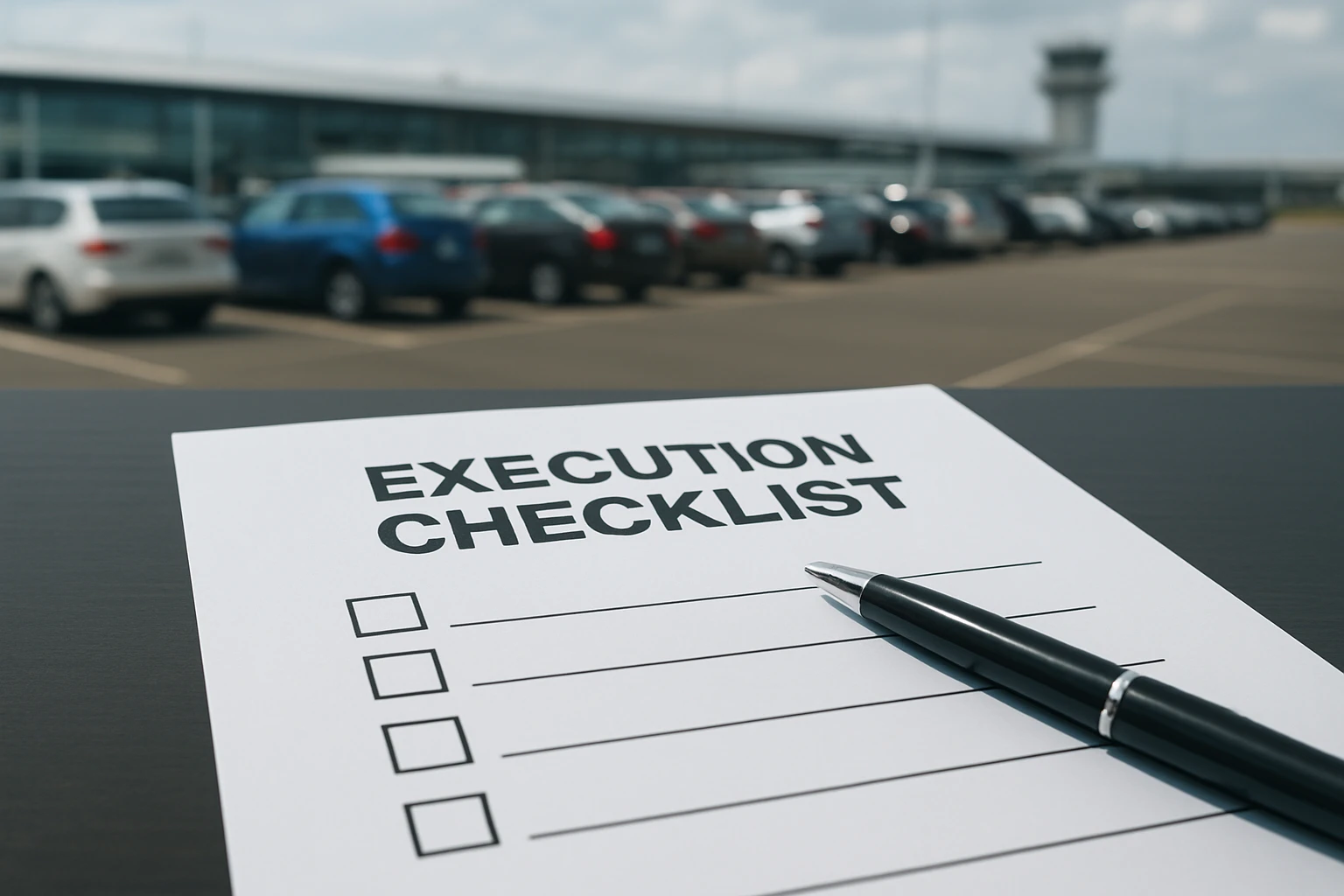 Dayton International Airport Parking Checklist 2 Execution Checklist - dayton international airport parking guide