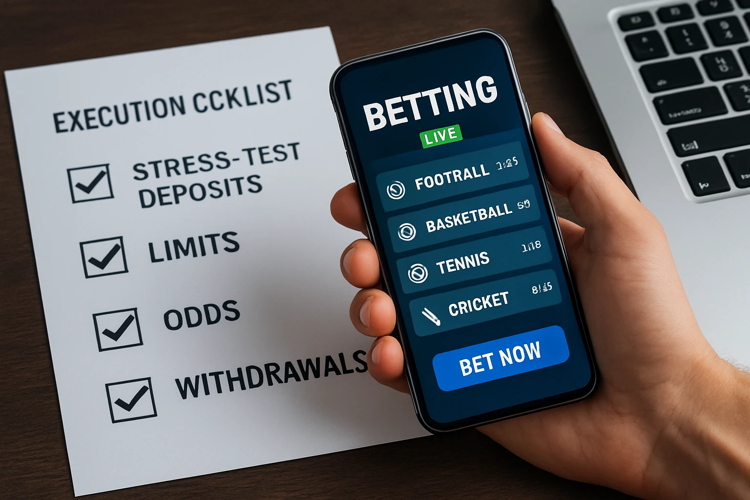 Execution checklist: stress-test deposits, limits, odds, and withdrawals - high limit crypto sports betting sites guide