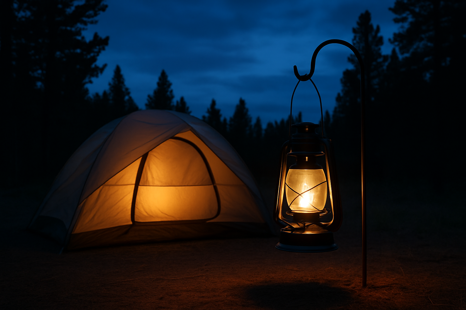 Illustration for How Do You Set Up and Maintain Lighting for Maximum Comfort and Minimum Impact? related to why is dark sky friendly lighting important for camping