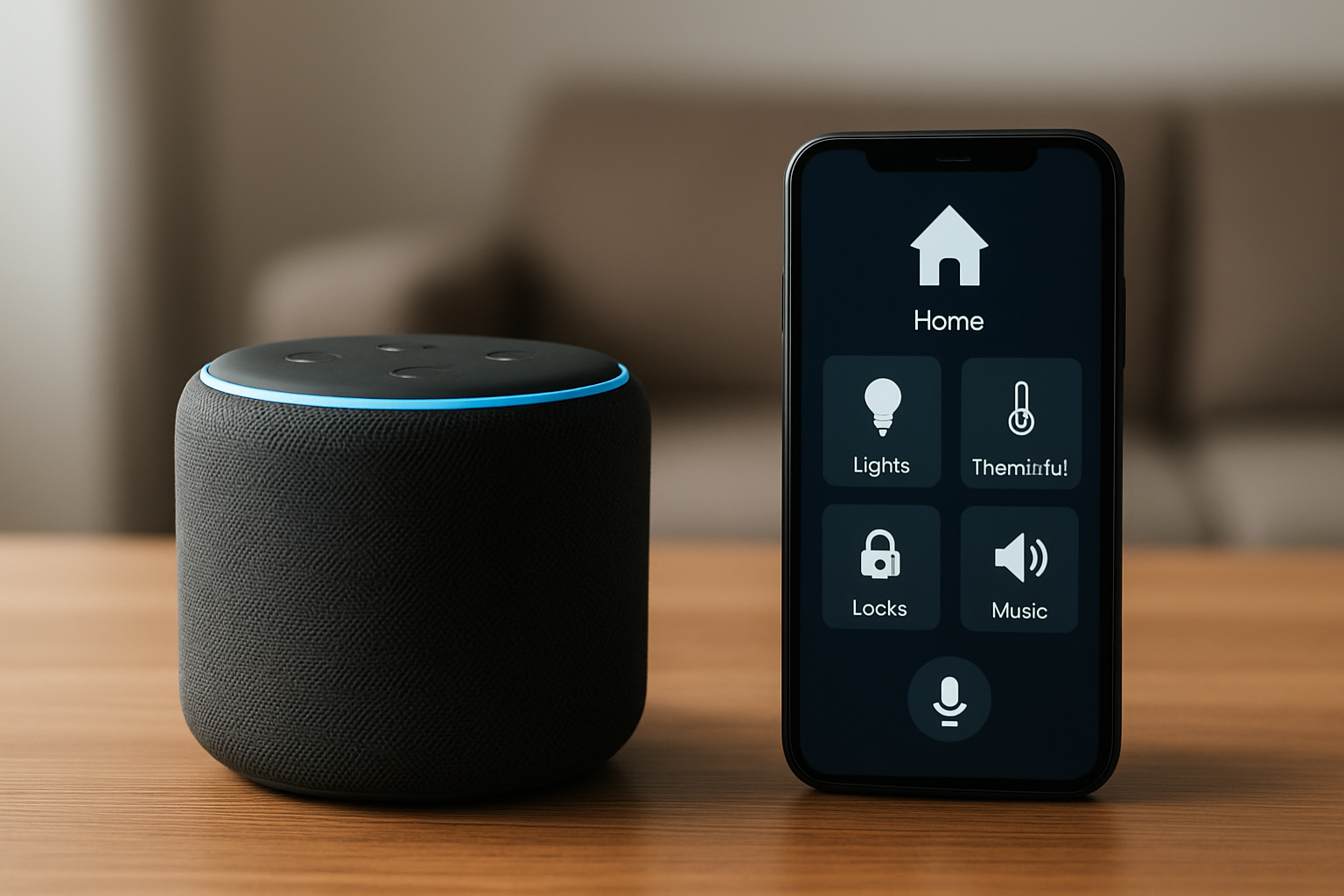 Illustration for Voice Assistants vs App Automations related to smart home device reviews and comparisons