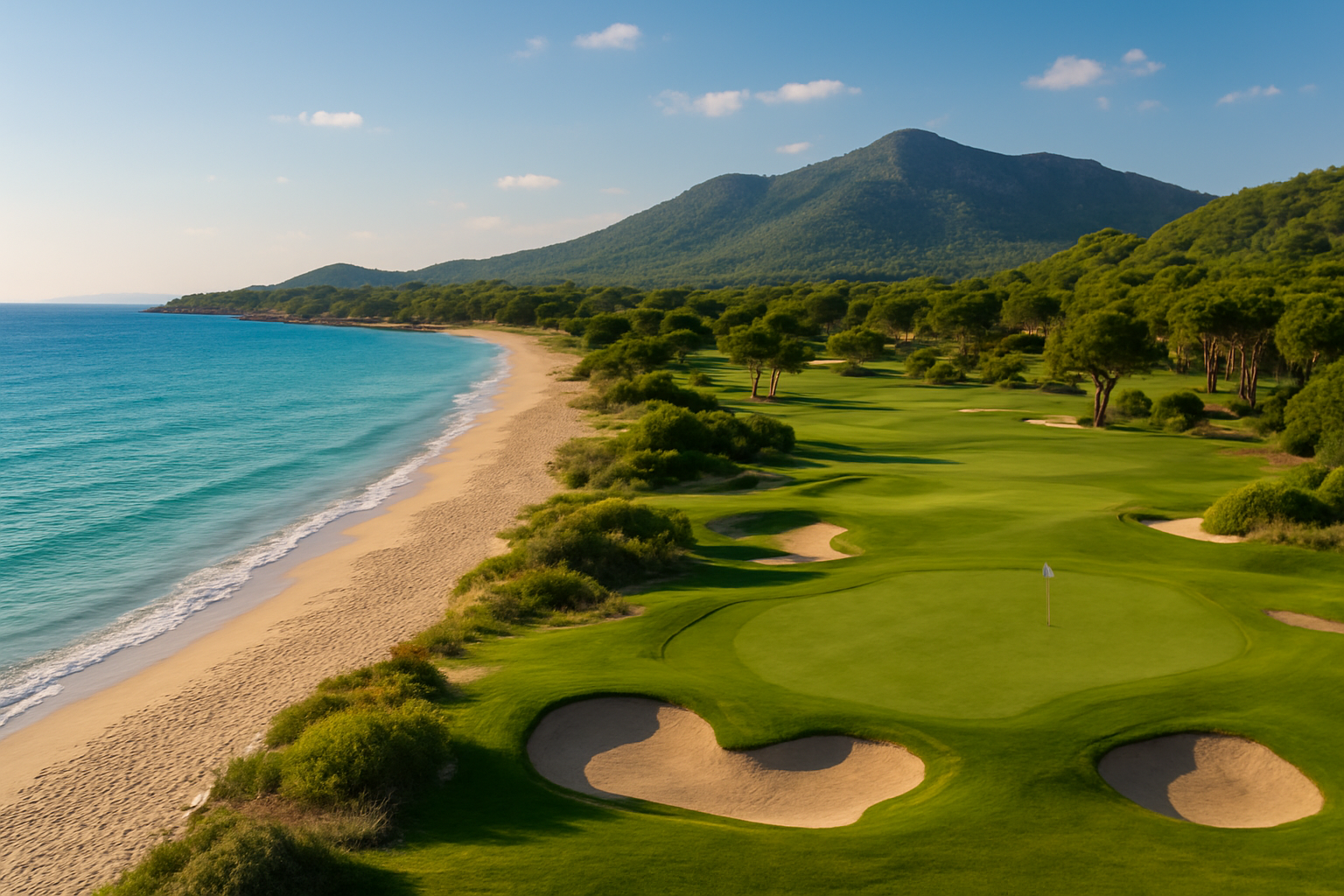 Illustration für „Erlebnisse in der Nähe: Strand, Golf und Natur“ im Zusammenhang mit dem H10 Blue Mar Boutique Mallorca