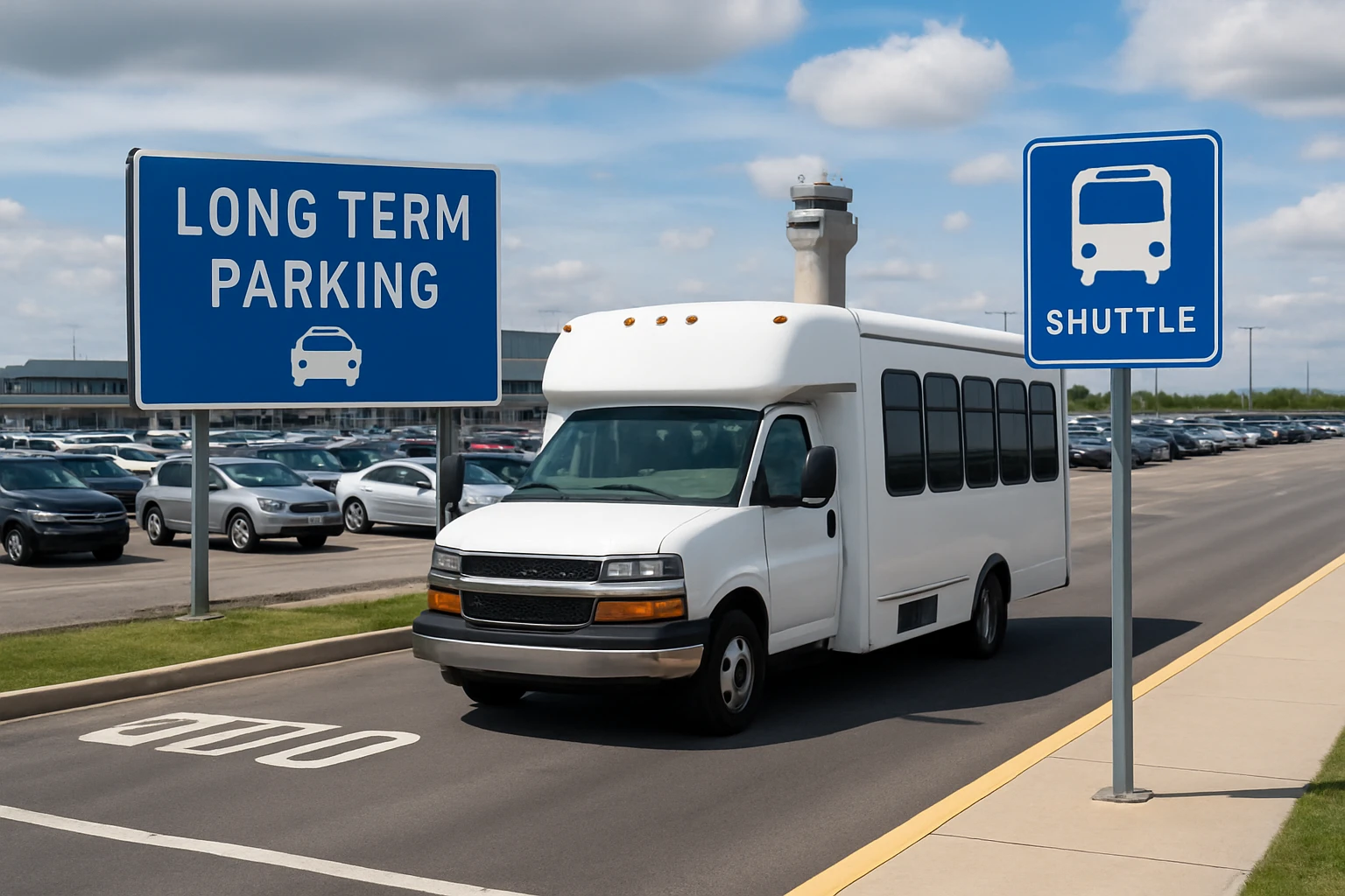 Ultimate Guide to Cheap Long-Term Parking 2 How Dayton long-term parking works from arrival to shuttle - cheap long-term parking at Dayton International Airport guide