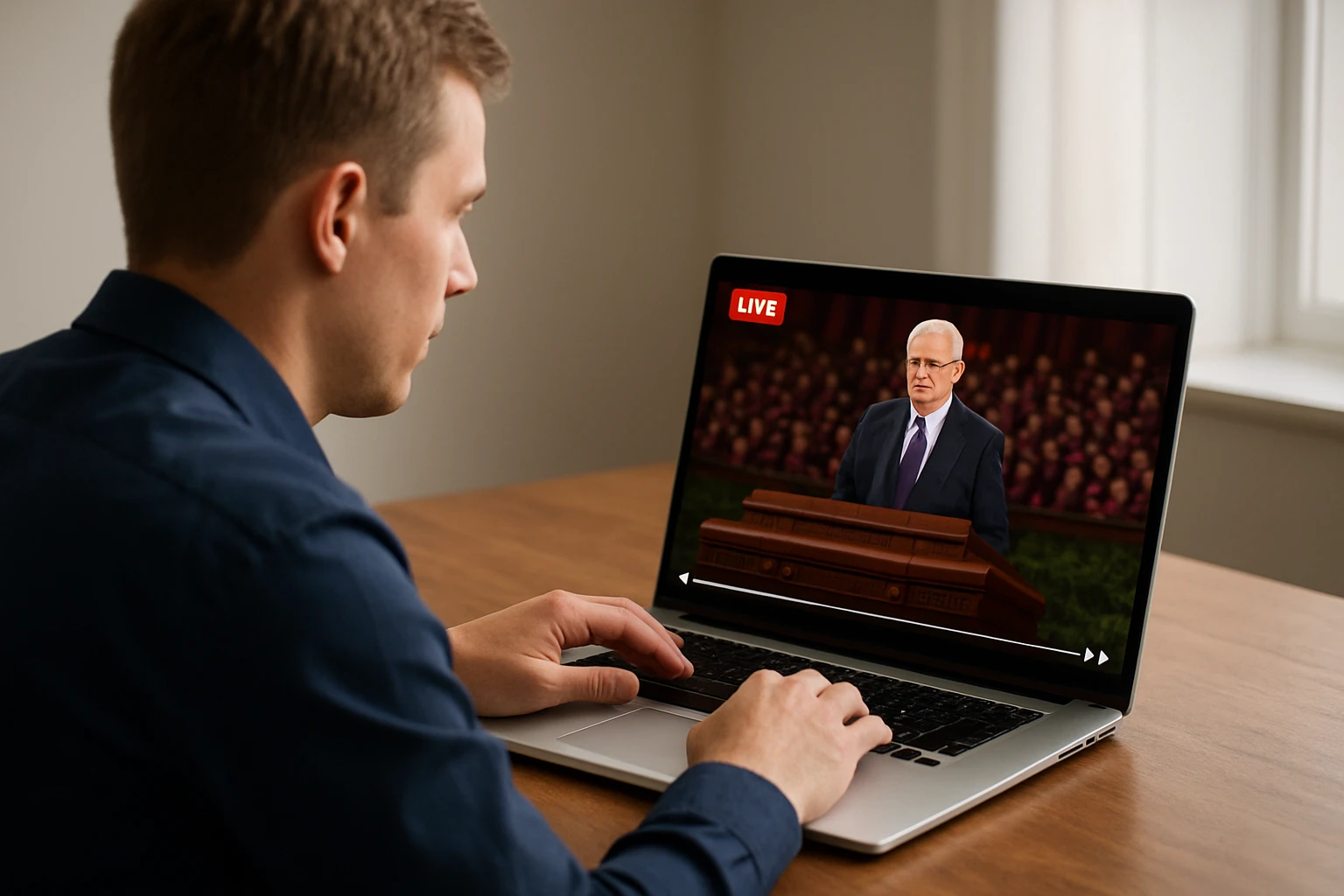 Step 1: Confirm the livestream source and start points - lds conference live streaming guide