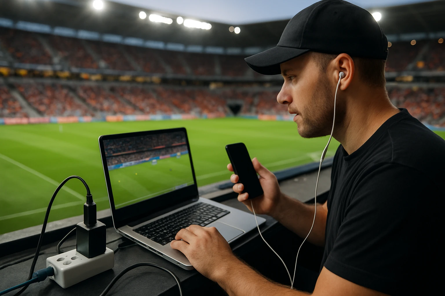 Step 2: Check the Brisbane Venue for Power and Internet - sporting match live streaming Brisbane guide