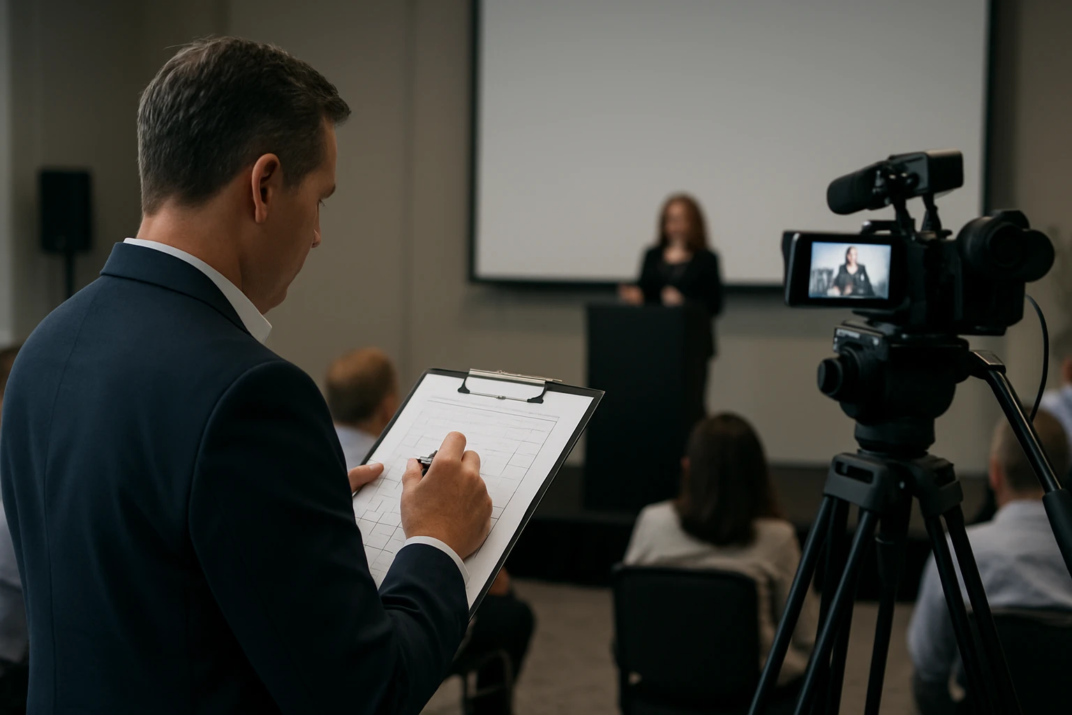 Step 2: Map the room, stage, and run sheet - conference and seminar live streaming Brisbane guide