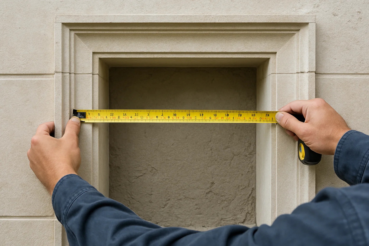 Step 2: Measure the Opening, Reveal, and Substrate Carefully - Stone Moldings guide
