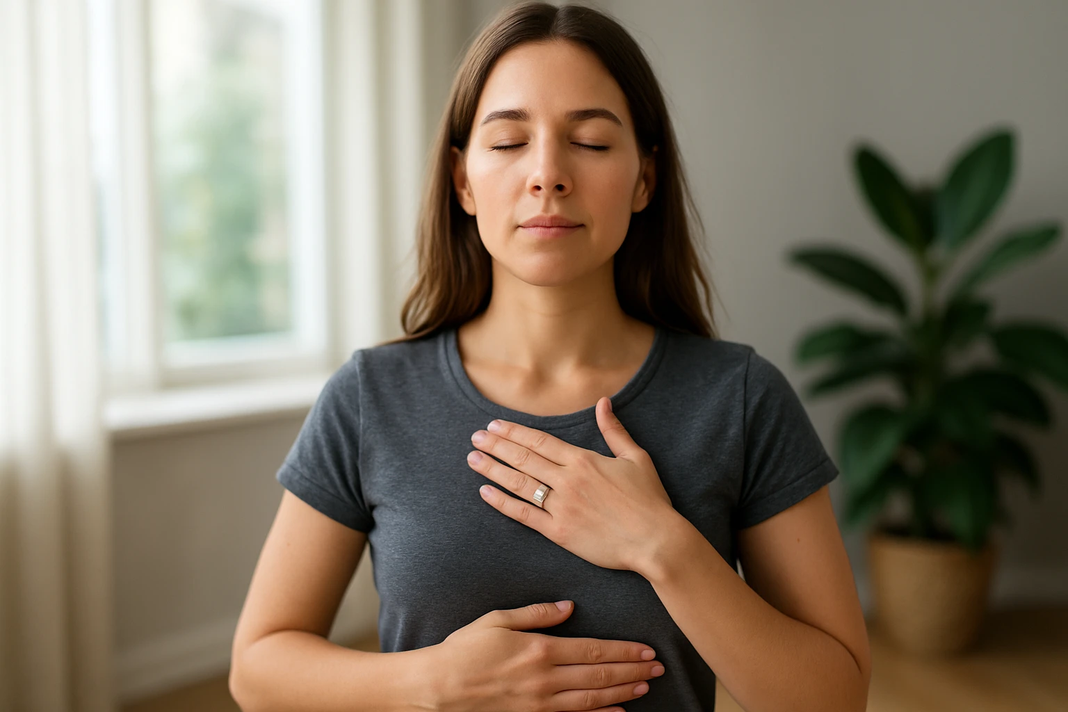 Step 2: Run the 3-Minute Breathing Reset - how to use the charisma ring for stress relief guide