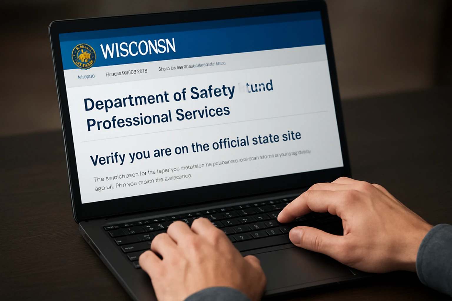 Step 2: Verify you are on the official state site - wisconsin dept of regulation and licensing guide